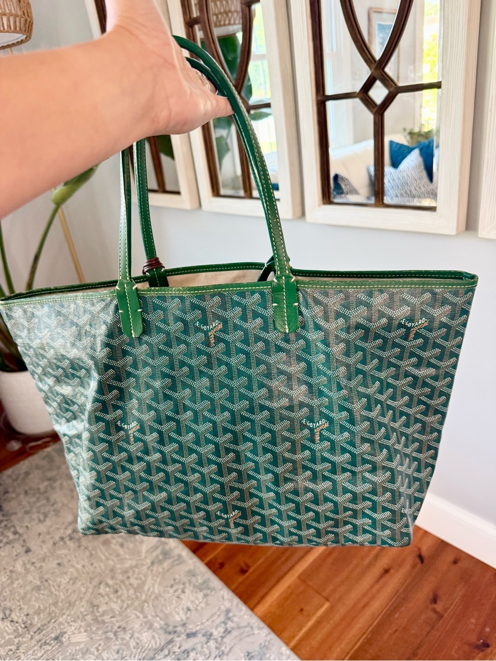 👜 Authentic Goyard Saint Louis PM Tote - Green - Picture 5 of 16
